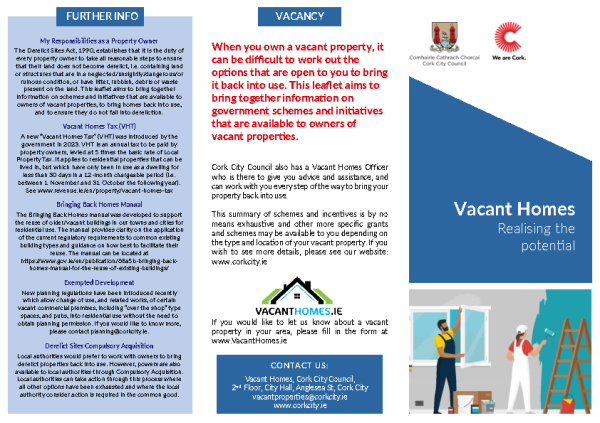 Vacant Homes Leaflet front page preview
                              