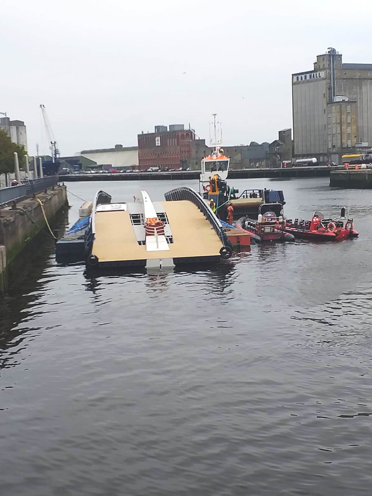 Mary elmes bridge moored at Penrose quay 