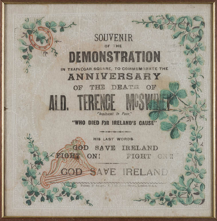 Souvenir-Handkerchief-from-Terence-MacSwiney-Death-Trafalgar-Square-Anniversary