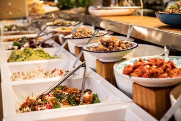 Selection of cold salads