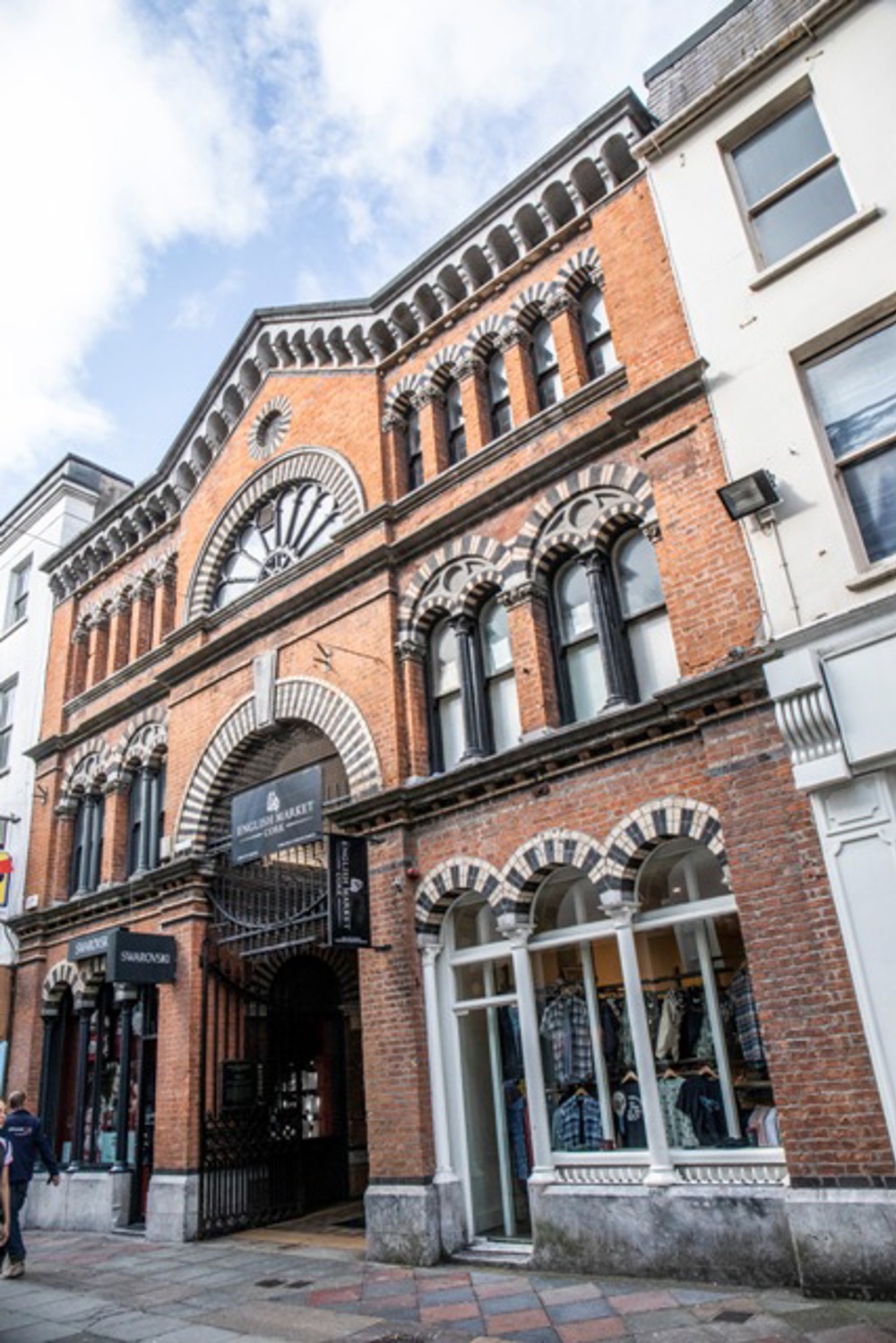 exterior shot of english market entrance, princes st