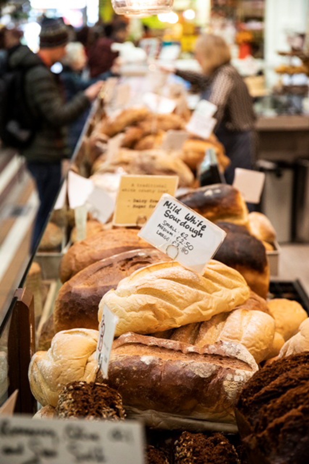 Bread display - mild white sourdough