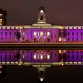 City Hall in purple