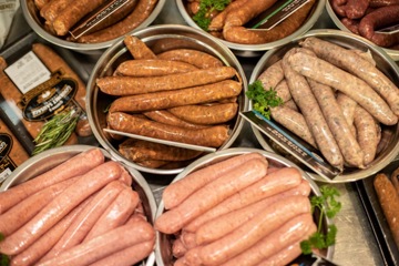 O Flynns Sausages Display