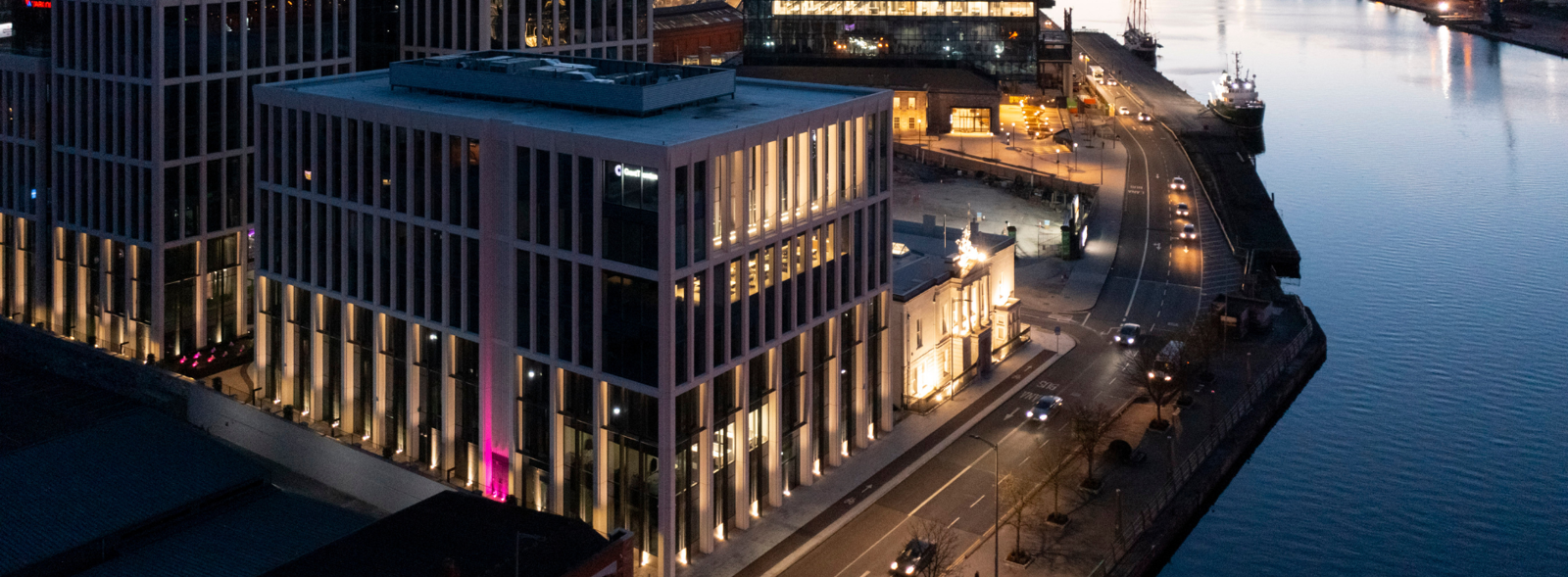 Penrose Dock at night