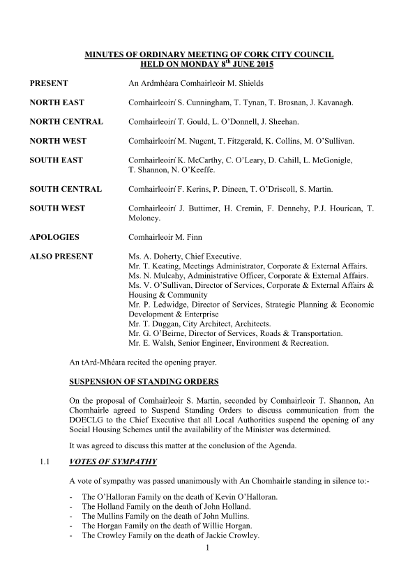 2015-06-08 - Minutes - Council Meeting