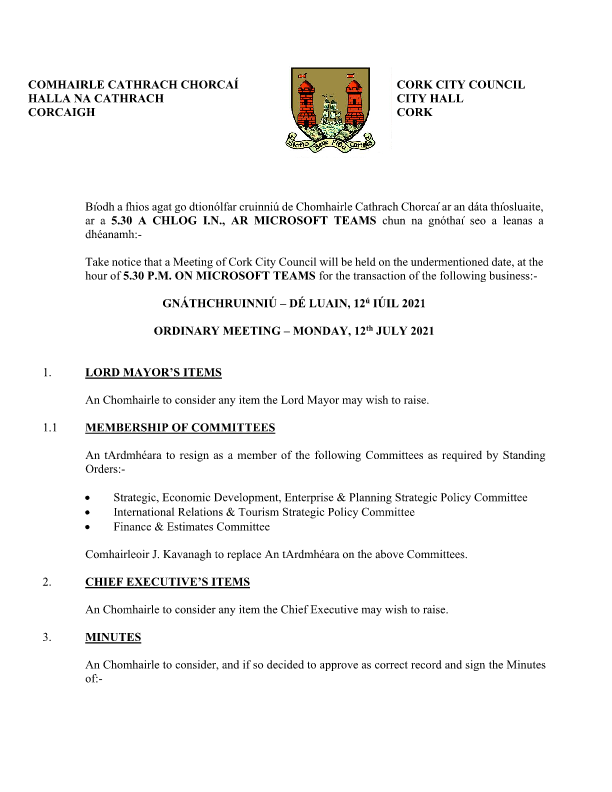 12-07-2021 - Agenda - Council Meeting