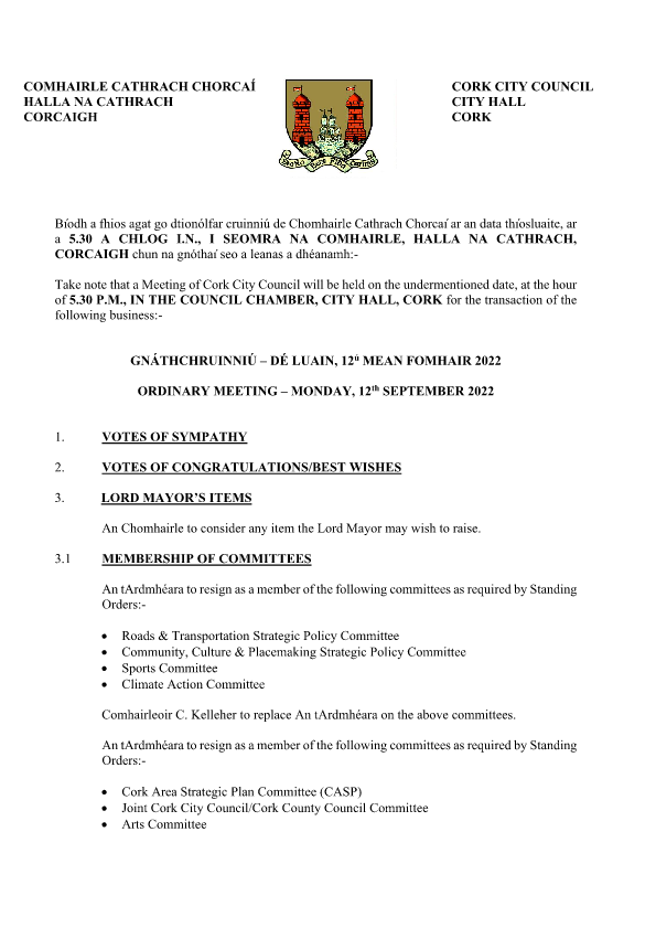 12-09-22 - Agenda - Council Meeting