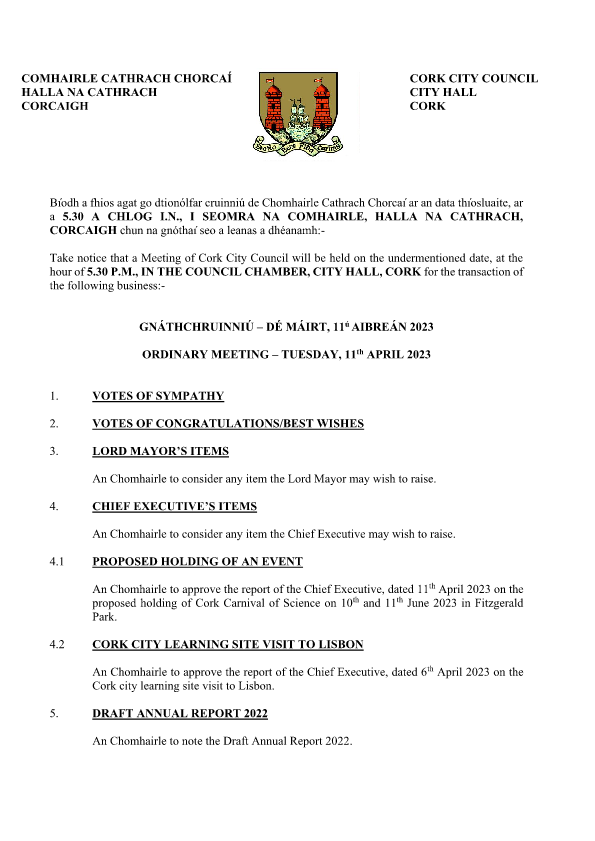 11-04-2023 - Agenda - Council Meeting