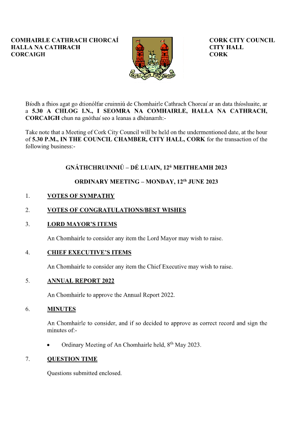 12-06-2023 - Agenda - Council Meeting