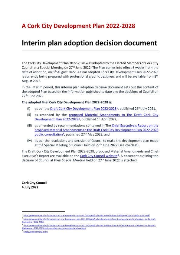 Interim Plan Adoption Decision Document 2022-2028